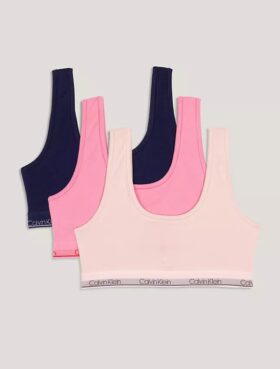 Σετ 3 βαμβακερών Cotton Stretch Bralette για κορίτσια