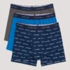Σετ 3 βαμβακερών Cotton Stretch Μποξεράκια για αγόρια