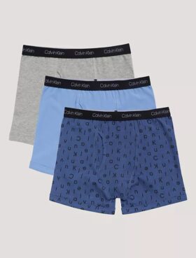 Σετ 3 βαμβακερών Cotton Stretch Μποξεράκια για αγόρια