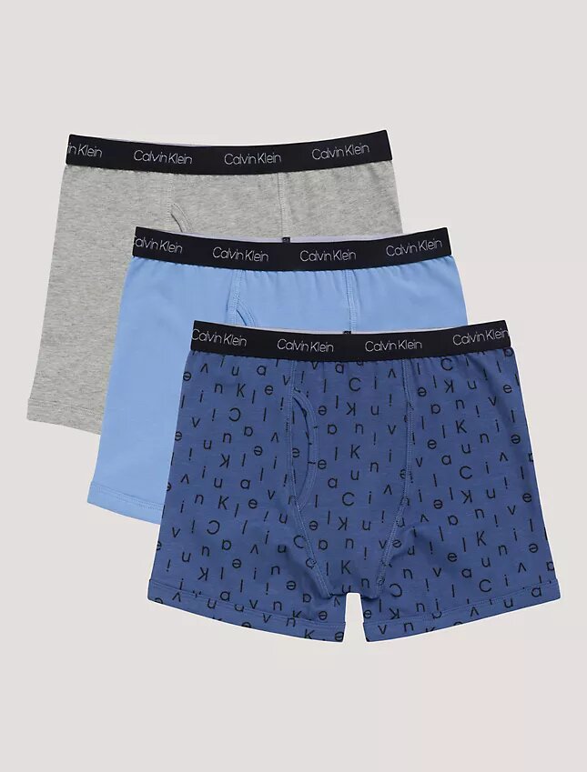 Σετ 3 βαμβακερών Cotton Stretch Μποξεράκια για αγόρια Σετ 3 βαμβακερών Cotton Stretch Μποξεράκια για αγόρια