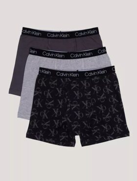 Σετ 3 βαμβακερών Cotton Stretch Μποξεράκια για αγόρια