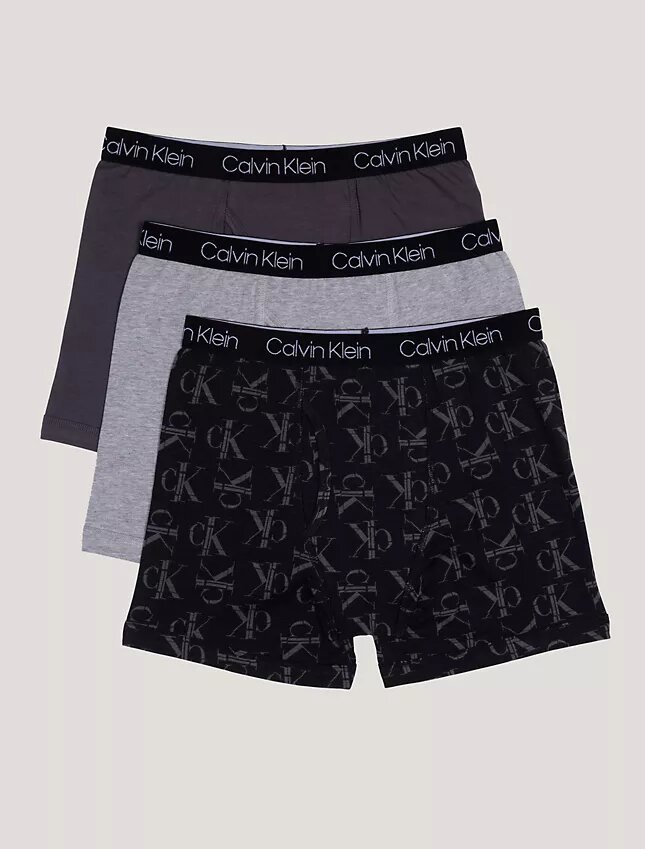 Σετ 3 βαμβακερών Cotton Stretch Μποξεράκια για αγόρια Σετ 3 βαμβακερών Cotton Stretch Μποξεράκια για αγόρια