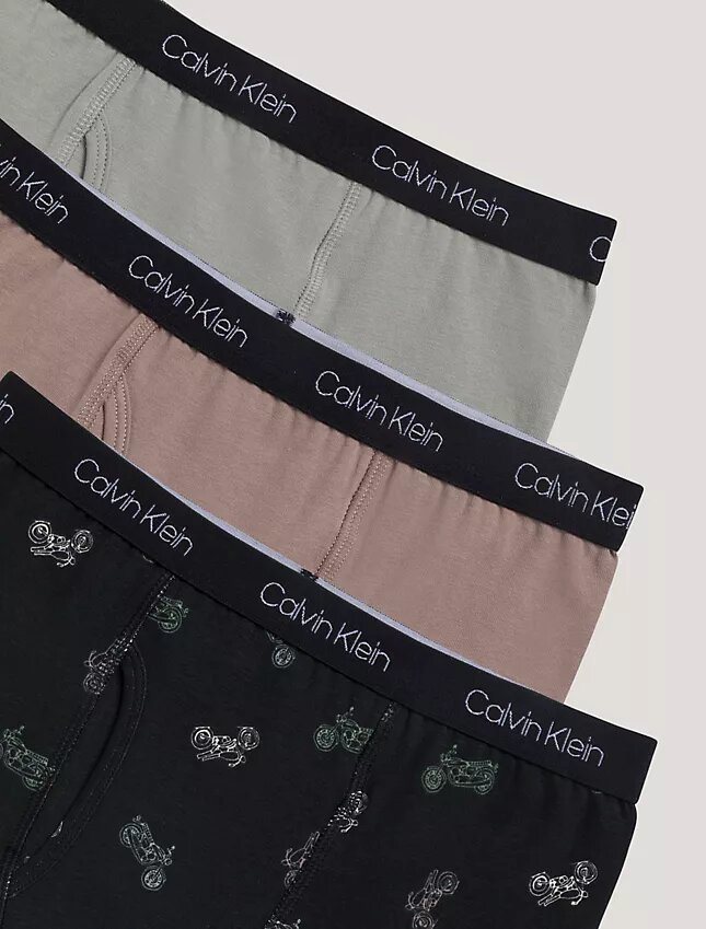 Σετ 3 βαμβακερών Cotton Stretch Μποξεράκια για αγόρια Σετ 3 βαμβακερών Cotton Stretch Μποξεράκια για αγόρια