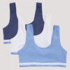 Σετ 3 βραδινών Bralette από Cotton Stretch για κορίτσια Σετ 3 βραδινών Bralette από Cotton Stretch για κορίτσια
