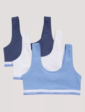 Σετ 3 βραδινών Bralette από Cotton Stretch για κορίτσια Σετ 3 βραδινών Bralette από Cotton Stretch για κορίτσια