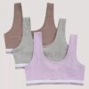 Σετ 3 βραδινών Bralette από Cotton Stretch για κορίτσια Σετ 3 βραδινών Bralette από Cotton Stretch για κορίτσια