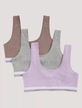 Σετ 3 βραδινών Bralette από Cotton Stretch για κορίτσια