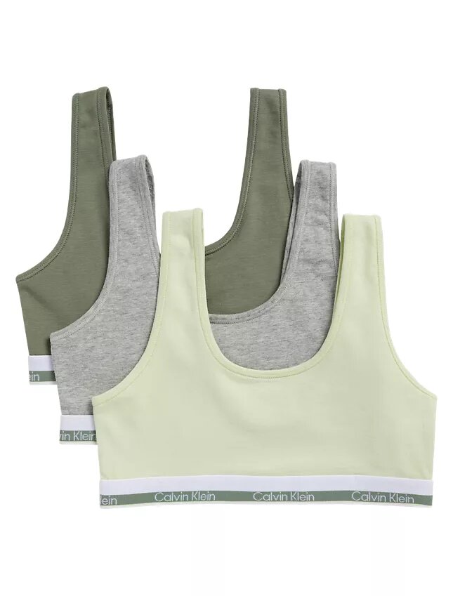 Σετ 3 βραδινών Bralette από Cotton Stretch για κορίτσια Σετ 3 βραδινών Bralette από Cotton Stretch για κορίτσια