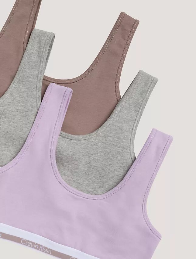 Σετ 3 βραδινών Bralette από Cotton Stretch για κορίτσια Σετ 3 βραδινών Bralette από Cotton Stretch για κορίτσια