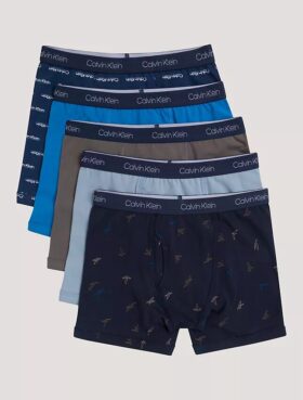 Σετ 5 βαμβακερών Cotton Stretch μποξεράκια για αγόρια