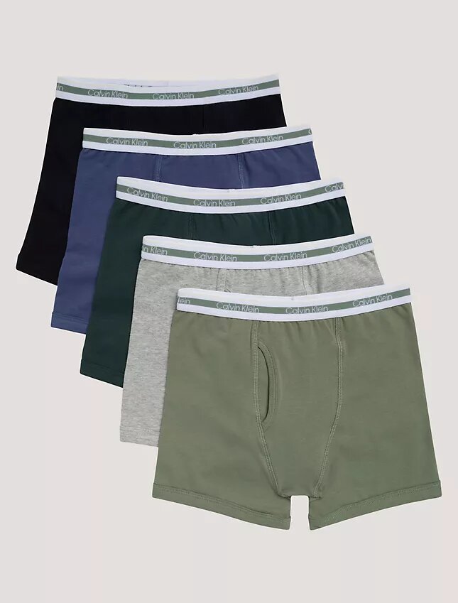 Σετ 5 βαμβακερών Cotton Stretch μποξεράκια για αγόρια Σετ 5 βαμβακερών Cotton Stretch μποξεράκια για αγόρια