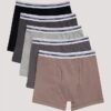 Σετ 5 βαμβακερών Cotton Stretch μποξεράκια για αγόρια Σετ 5 βαμβακερών Cotton Stretch μποξεράκια για αγόρια