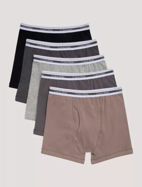 Σετ 5 βαμβακερών Cotton Stretch μποξεράκια για αγόρια