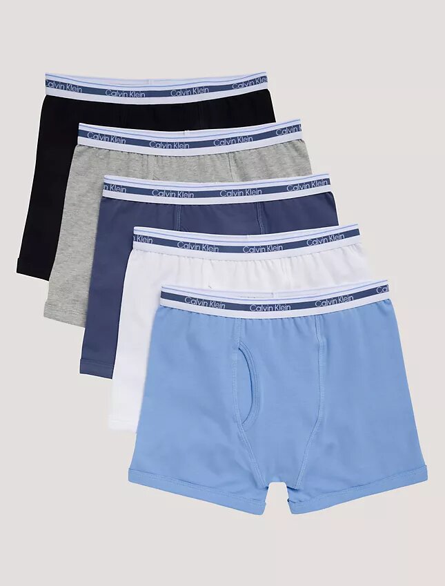 Σετ 5 βαμβακερών Cotton Stretch μποξεράκια για αγόρια Σετ 5 βαμβακερών Cotton Stretch μποξεράκια για αγόρια