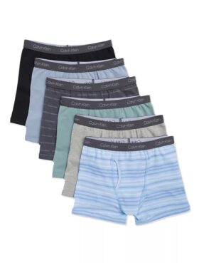 Σετ 6 μποξεράκια Cotton Stretch για αγόρια Boxer Brief