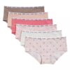 Σετ 6 βαμβακερών Cotton Stretch Hipster για κορίτσια Σετ 6 βαμβακερών Cotton Stretch Hipster για κορίτσια