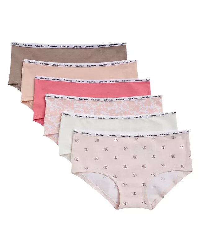 Σετ 6 βαμβακερών Cotton Stretch Hipster για κορίτσια Σετ 6 βαμβακερών Cotton Stretch Hipster για κορίτσια