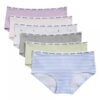 Σετ 6 βαμβακερών Cotton Stretch Hipster για κορίτσια Σετ 6 βαμβακερών Cotton Stretch Hipster για κορίτσια