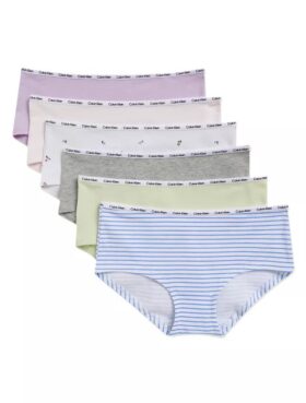 Σετ 6 βαμβακερών Cotton Stretch Hipster για κορίτσια Σετ 6 βαμβακερών Cotton Stretch Hipster για κορίτσια