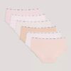 Σετ 6 βαμβακερών Cotton Stretch Hipster για κορίτσια Σετ 6 βαμβακερών Cotton Stretch Hipster για κορίτσια