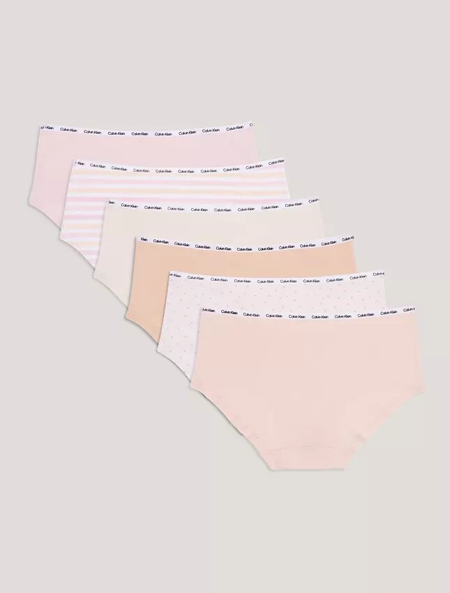 Σετ 6 βαμβακερών Cotton Stretch Hipster για κορίτσια Σετ 6 βαμβακερών Cotton Stretch Hipster για κορίτσια