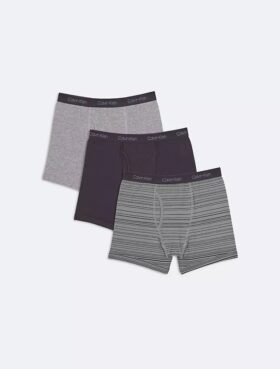 Σλιπ Boxer Brief για αγόρια από Cotton Stretch με ελαστικό λογότυπο, σε συσκευασία 2 τεμαχίων