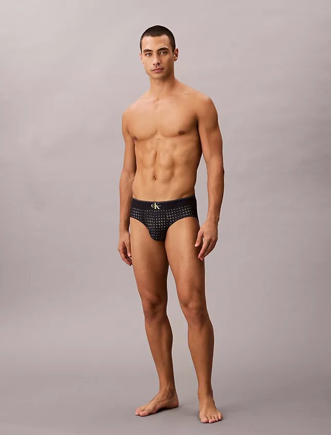 Σλιπ με γραφικό Monogram από ελαστική Microfiber Σλιπ με γραφικό Monogram από ελαστική Microfiber