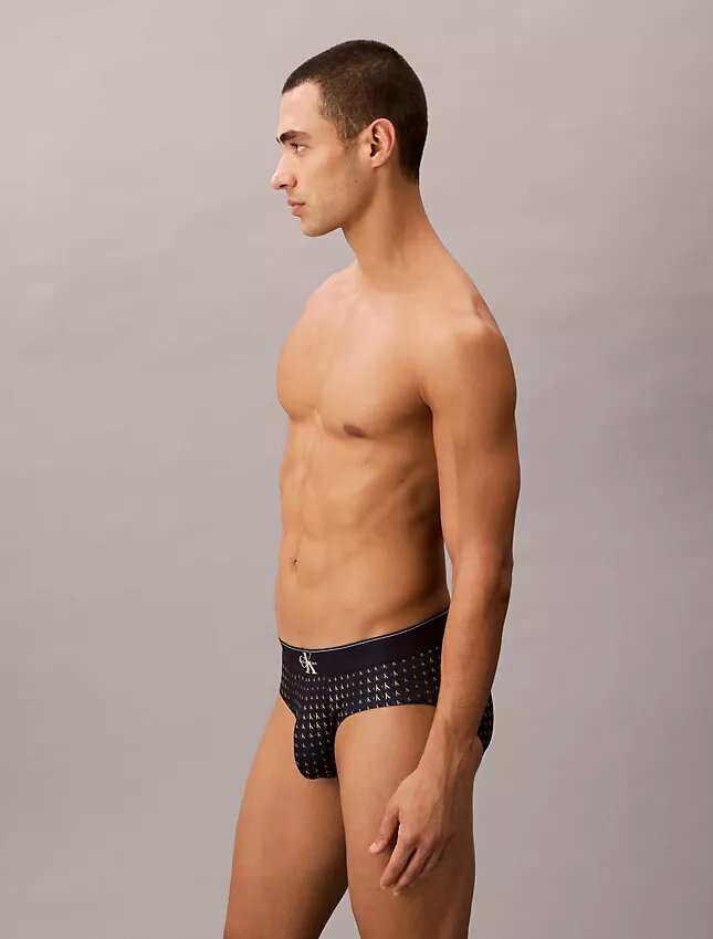 Σλιπ με γραφικό Monogram από ελαστική Microfiber Σλιπ με γραφικό Monogram από ελαστική Microfiber
