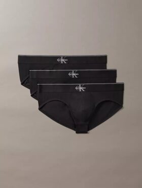 Σλιπ σε πακέτο των 3 τεμαχίων από Cotton Stretch με γραφικό Monogram