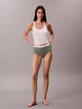 Σλιπ υψηλής μέσης από Cotton Stretch βαμβάκι