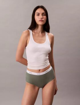 Σλιπ υψηλής μέσης από Cotton Stretch βαμβάκι