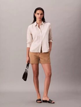 Σορτς από Cotton Stretch βαμβάκι