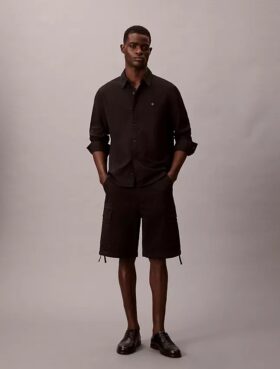 Σορτς καμπαρντίνα από ελαστικό Cotton Stretch ύφασμα