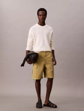 Σορτς καμπαρντίνα από ελαστικό Cotton Stretch ύφασμα