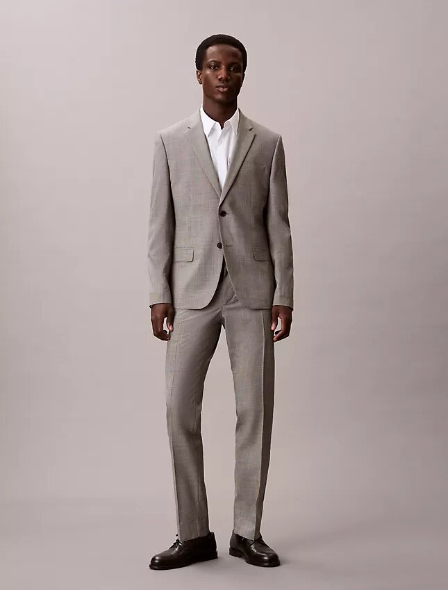 Στενό παντελόνι με μοτίβο houndstooth Στενό παντελόνι με μοτίβο houndstooth
