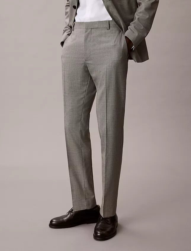 Στενό παντελόνι με μοτίβο houndstooth Στενό παντελόνι με μοτίβο houndstooth