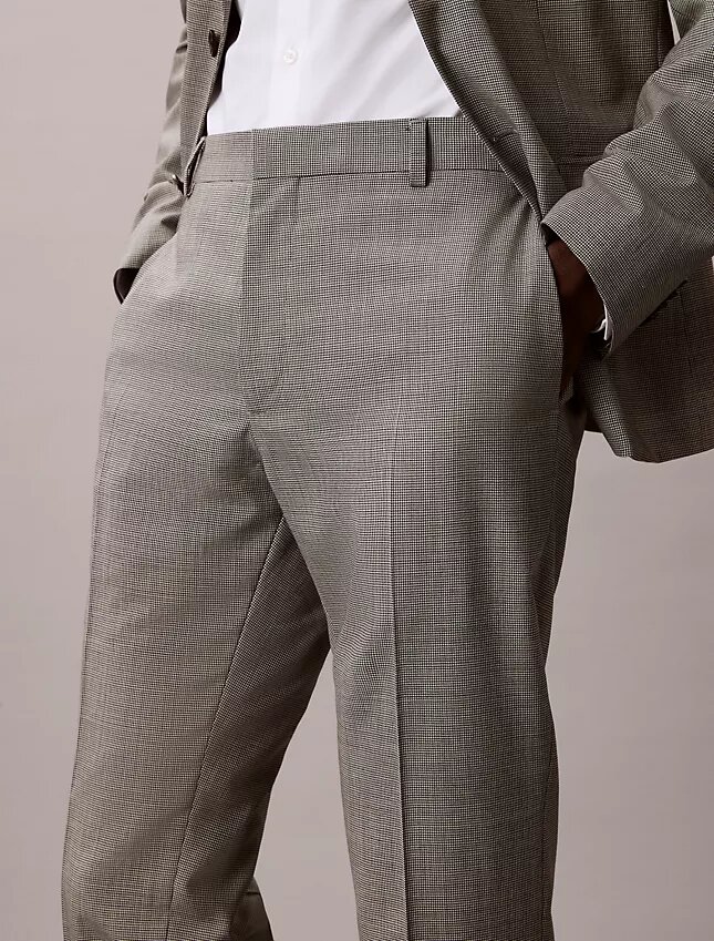 Στενό παντελόνι με μοτίβο houndstooth Στενό παντελόνι με μοτίβο houndstooth