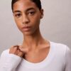 Στενό T-shirt από Modal Στενό T-shirt από Modal