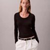 Στενό T-shirt από Modal Στενό T-shirt από Modal