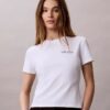 Στενό T-shirt με γραφικό λογότυπο Στενό T-shirt με γραφικό λογότυπο