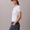 Στενό T-shirt με γραφικό λογότυπο Στενό T-shirt με γραφικό λογότυπο