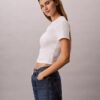 Στενό T-shirt με γραφικό λογότυπο Στενό T-shirt με γραφικό λογότυπο