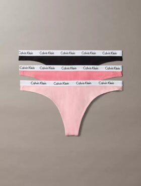 Στρινγκ Carousel από Cotton Stretch με ραβδώσεις, σε συσκευασία των 3 τεμαχίων Thong
