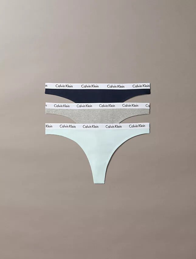 Στρινγκ Carousel από Cotton Stretch με ραβδώσεις, σε συσκευασία των 3 τεμαχίων Thong Στρινγκ Carousel από Cotton Stretch με ραβδώσεις, σε συσκευασία των 3 τεμαχίων Thong