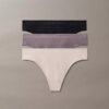 Συγκολλημένο Flex 3-Pack Thong μεσαίου ύψους