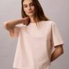 T-shirt με χαλαρή εφαρμογή και τυπικό λογότυπο T-shirt με χαλαρή εφαρμογή και τυπικό λογότυπο