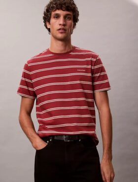 T-shirt με στρογγυλό λαιμό και ρίγες Liquid Touch