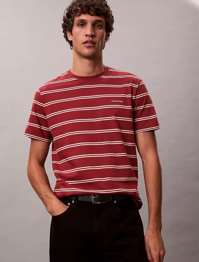 T-shirt με στρογγυλό λαιμό και ρίγες Liquid Touch T-shirt με στρογγυλό λαιμό και ρίγες Liquid Touch