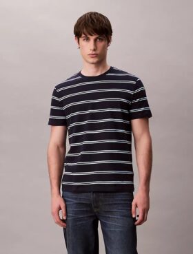 T-shirt με στρογγυλό λαιμό και ρίγες Liquid Touch