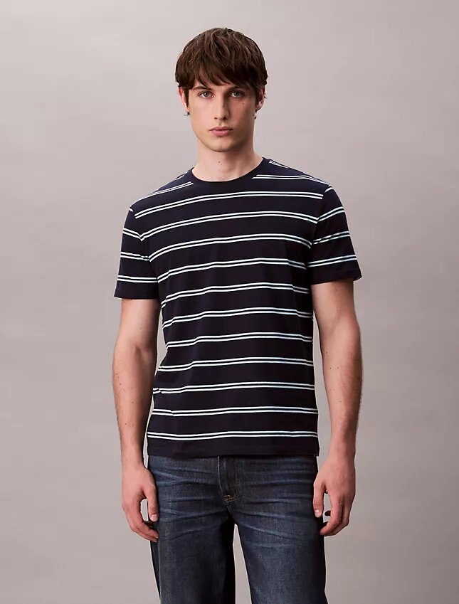 T-shirt με στρογγυλό λαιμό και ρίγες Liquid Touch T-shirt με στρογγυλό λαιμό και ρίγες Liquid Touch